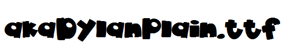 akaDylanPlain.ttf