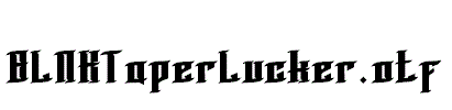 BLNKTaperLucker.otf