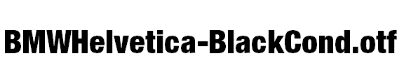 BMWHelvetica-BlackCond.otf