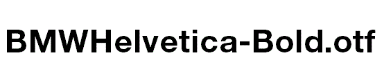 BMWHelvetica-Bold.otf