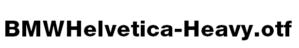 BMWHelvetica-Heavy.otf