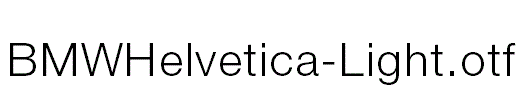 BMWHelvetica-Light.otf