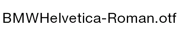 BMWHelvetica-Roman.otf