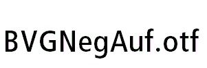 BVGNegAuf.otf