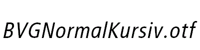 BVGNormalKursiv.otf