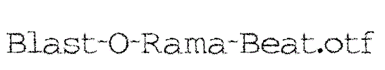 Blast-O-Rama-Beat.otf