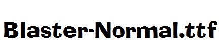 Blaster-Normal.ttf