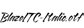 BlazeITC-Italic.otf