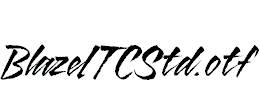 BlazeITCStd.otf