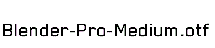 Blender-Pro-Medium.otf