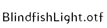 BlindfishLight.otf