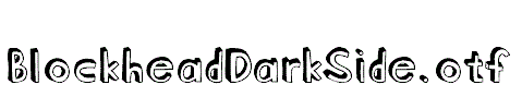 BlockheadDarkSide.otf
