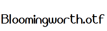 Bloomingworth.otf