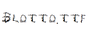 Blotto.ttf