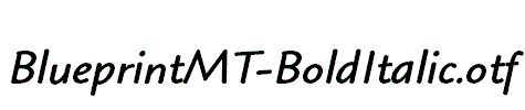 BlueprintMT-BoldItalic.otf