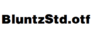 BluntzStd.otf