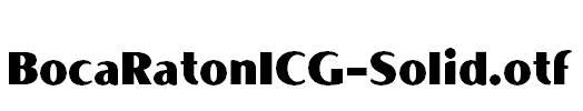 BocaRatonICG-Solid.otf