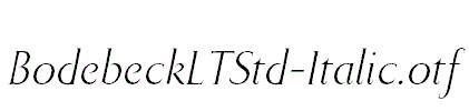 BodebeckLTStd-Italic.otf