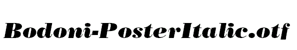 Bodoni-PosterItalic.otf