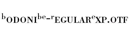 BodoniBE-RegularExp.otf