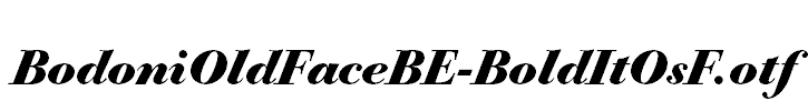 BodoniOldFaceBE-BoldItOsF.otf