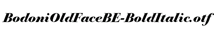 BodoniOldFaceBE-BoldItalic.otf