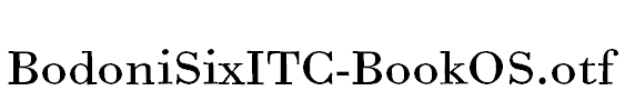 BodoniSixITC-BookOS.otf