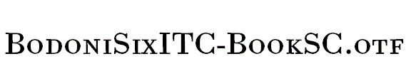 BodoniSixITC-BookSC.otf