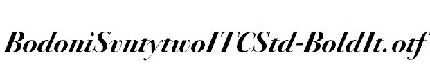 BodoniSvntytwoITCStd-BoldIt.otf