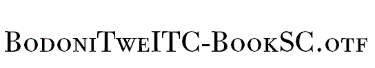 BodoniTweITC-BookSC.otf