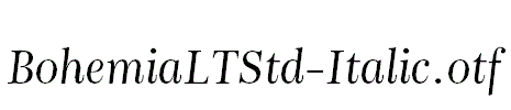 BohemiaLTStd-Italic.otf