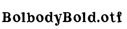 BolbodyBold.otf