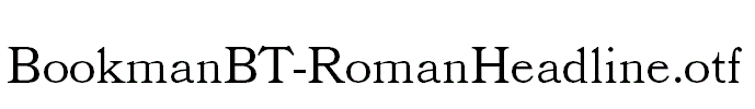 BookmanBT-RomanHeadline.otf