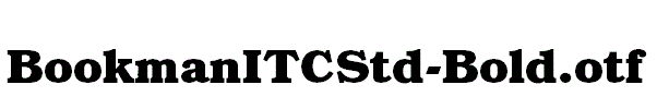 BookmanITCStd-Bold.otf