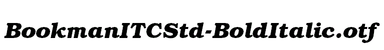 BookmanITCStd-BoldItalic.otf