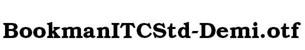BookmanITCStd-Demi.otf