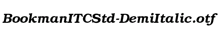 BookmanITCStd-DemiItalic.otf