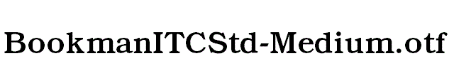 BookmanITCStd-Medium.otf
