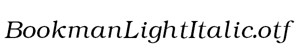 BookmanLightItalic.otf