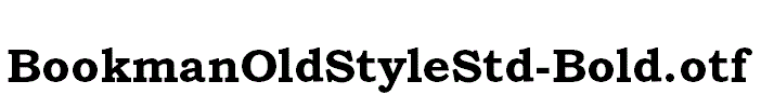 BookmanOldStyleStd-Bold.otf