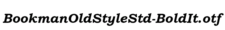 BookmanOldStyleStd-BoldIt.otf