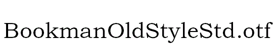 BookmanOldStyleStd.otf