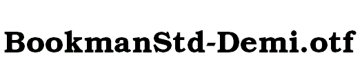 BookmanStd-Demi.otf
