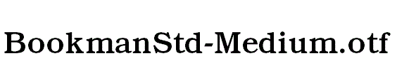 BookmanStd-Medium.otf