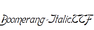 Boomerang-Italic.TTF