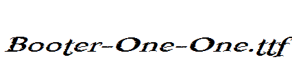Booter-One-One.ttf