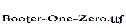 Booter-One-Zero.ttf