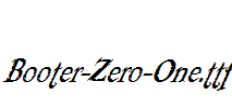 Booter-Zero-One.ttf