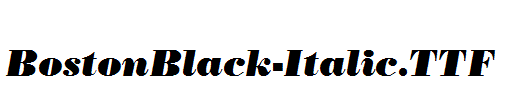 BostonBlack-Italic.TTF