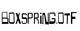 Boxspring.otf